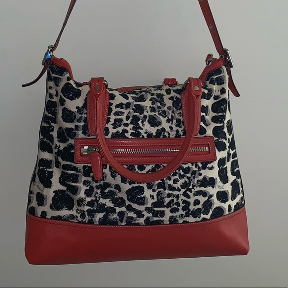 Coach Legacy Ocelot Print Rory Satchel - Picture 2 of 11